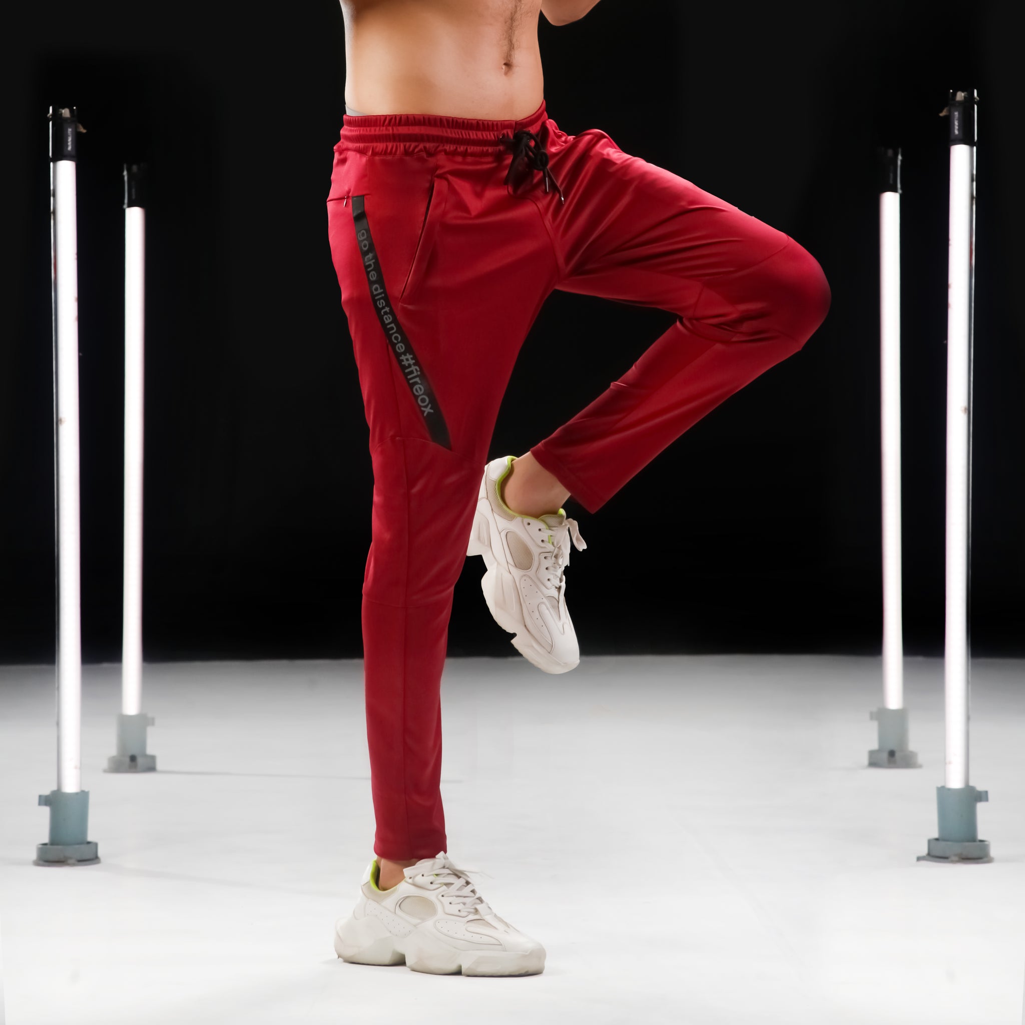 FIREOX Activewear Trouser, Maroon, D1, 2024