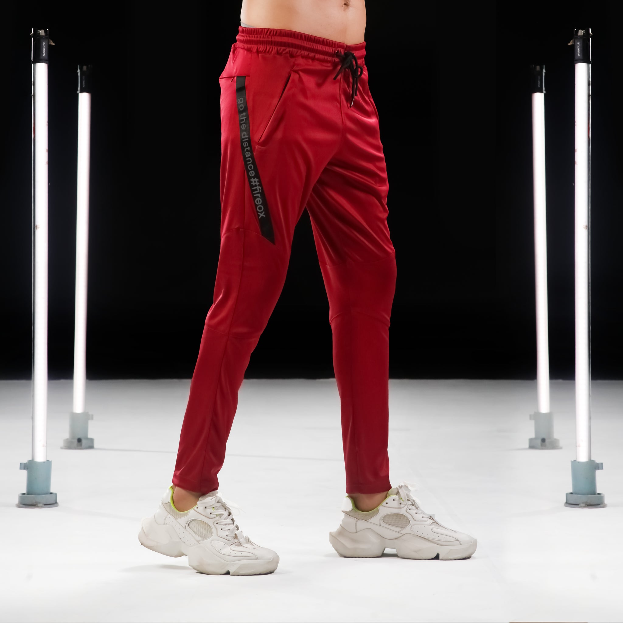 FIREOX Activewear Trouser, Maroon, D1, 2024