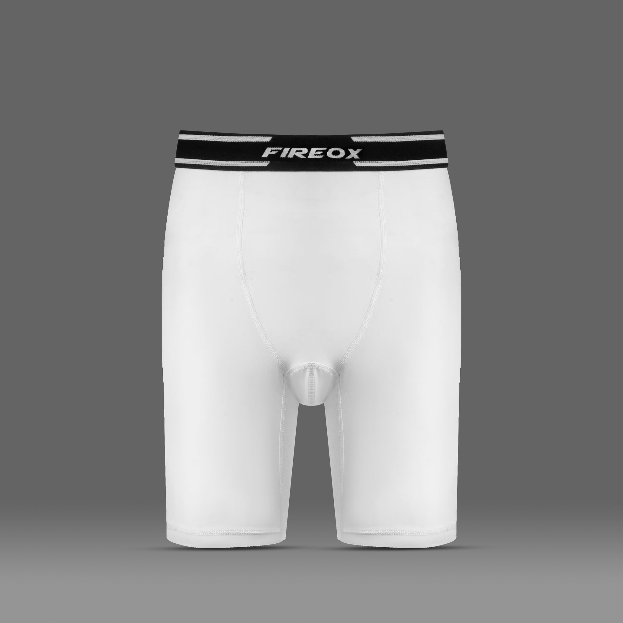 FIREOX Men’s Compression Shorts, White