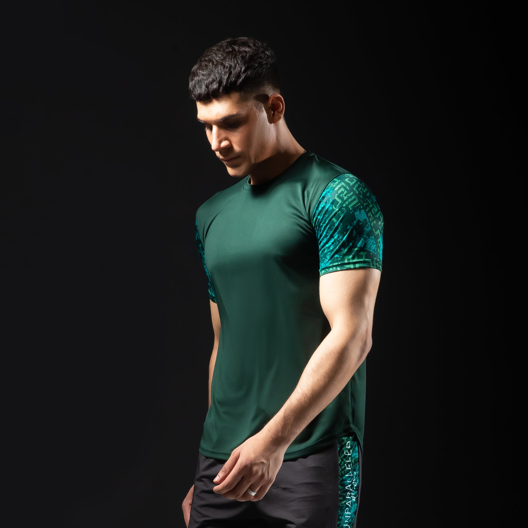 Fireox Unparalleled Actifit T-Shirt , Dark Green