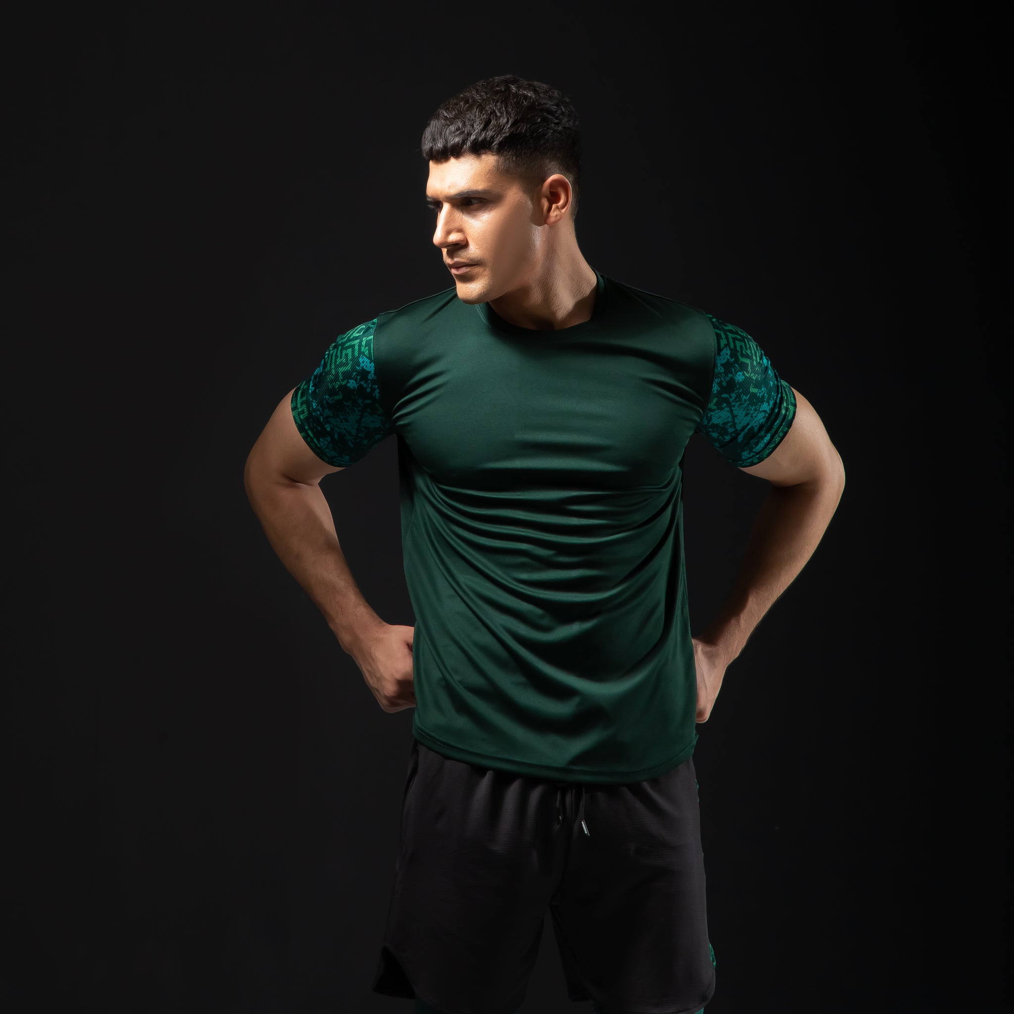 Fireox Unparalleled Actifit T-Shirt , Dark Green