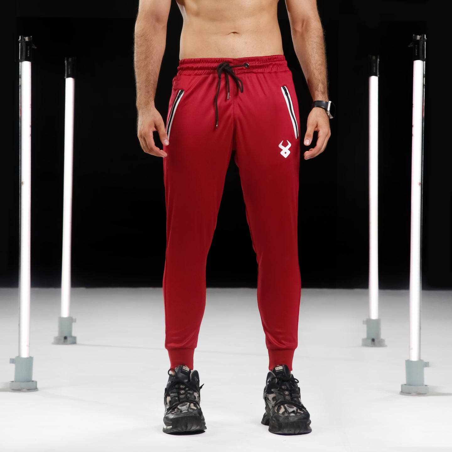 FIREOX Activewear Trouser Plain Maroon, 2024