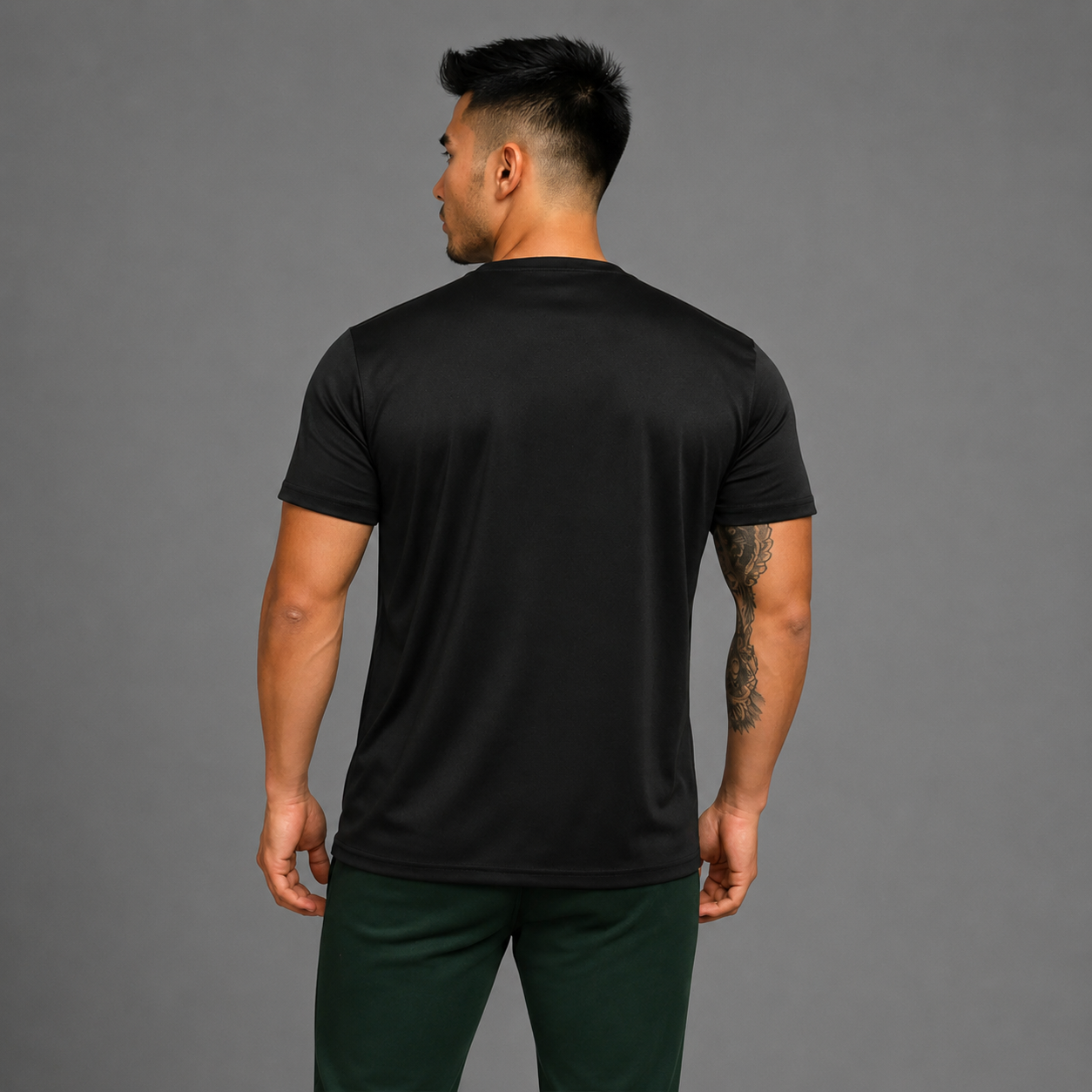 FIREOX Men ActiFit T-Shirt – Black Charcoal, 2026