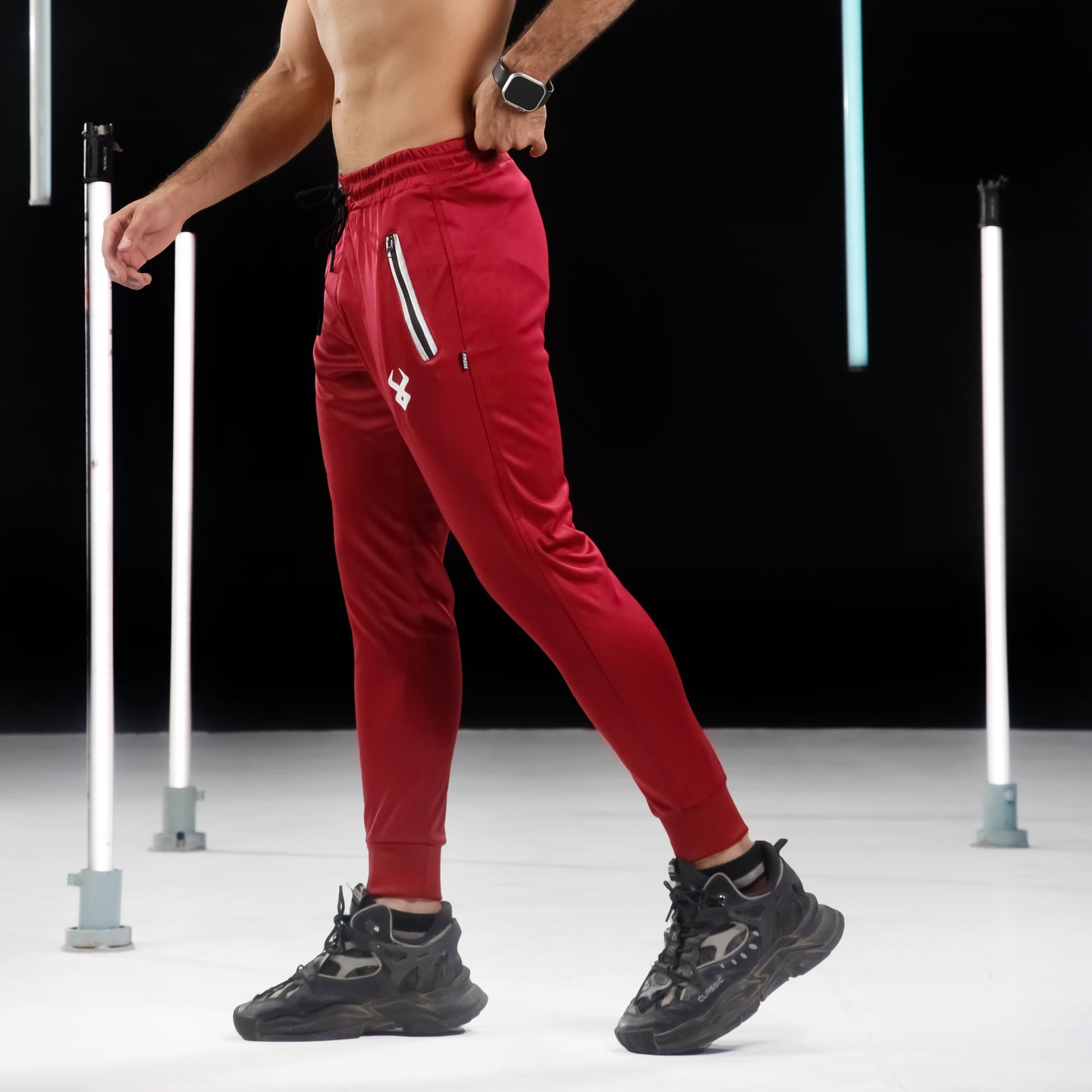 FIREOX Activewear Trouser Plain Maroon, 2024