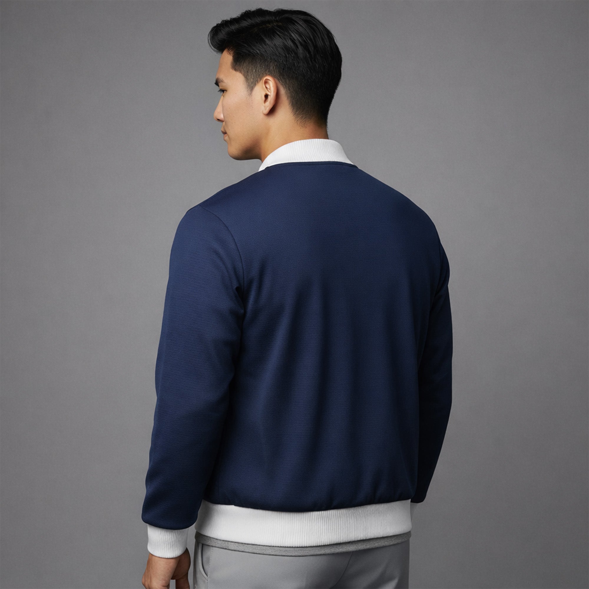 FIREOX MEN Baseball Jacket , Navy Blue, 2025