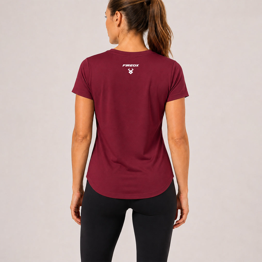 FIREOX Women, Unparalleled T-Shirt, Burgundy-1, 2026
