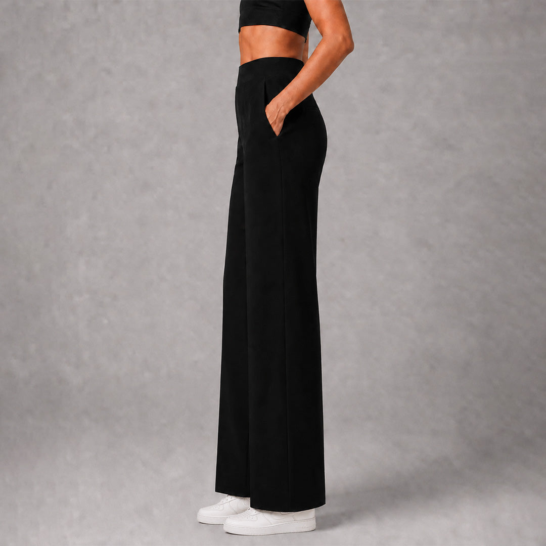 FIREOX Women Wide Leg Trouser, Black, 2026