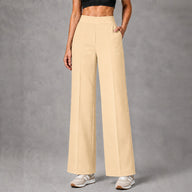 FIREOX Women Wide Leg Trouser, Beige, 2026