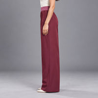 FIREOX Women Wide Leg Trouser, Burgundy, 2026