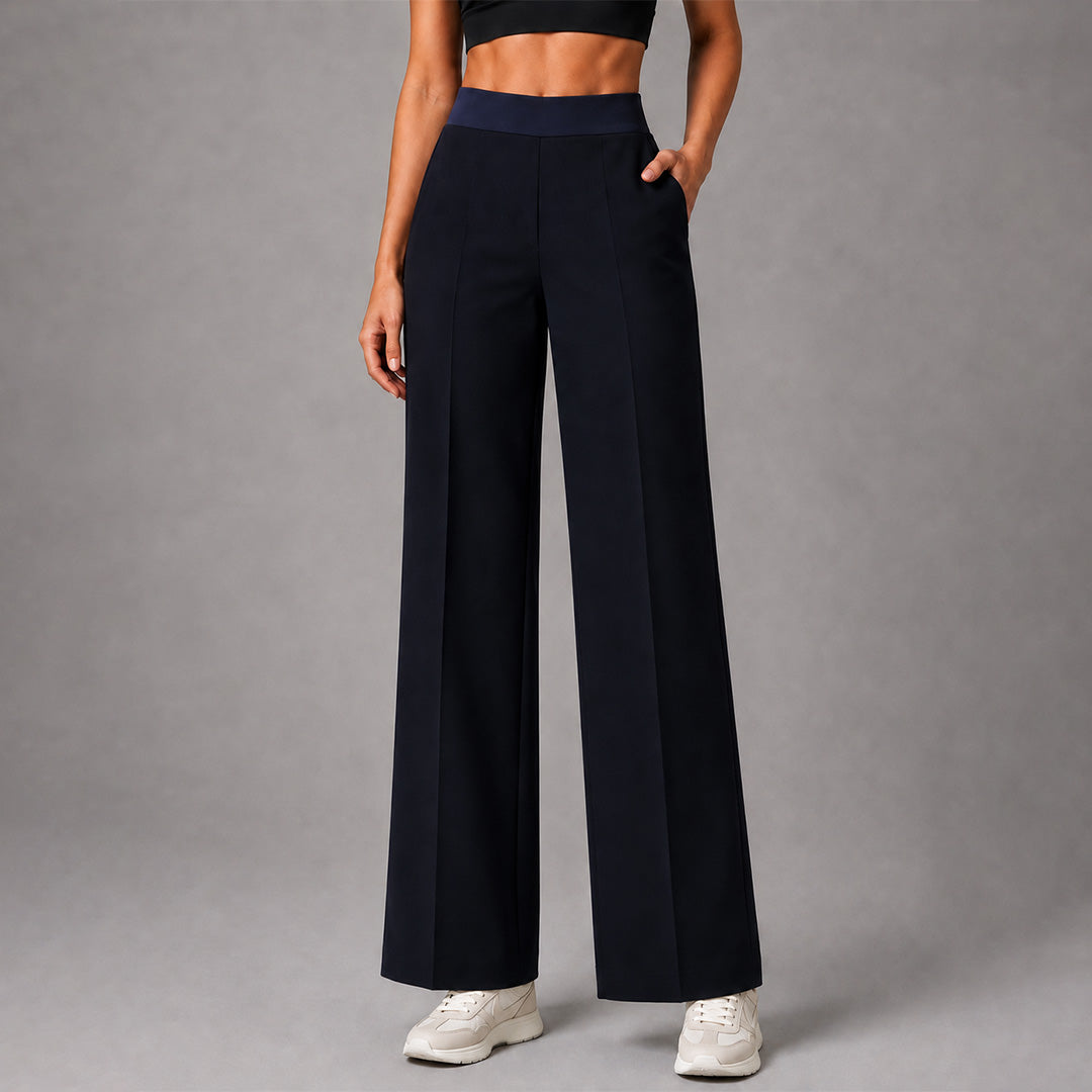 FIREOX Women Wide Leg Trouser, Navy Blue, 2026