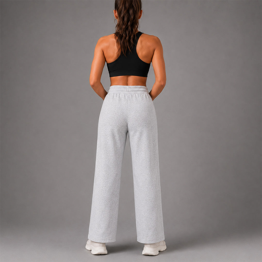 Fireox Women Bell Bottom Trouser, Heather Grey, 2026