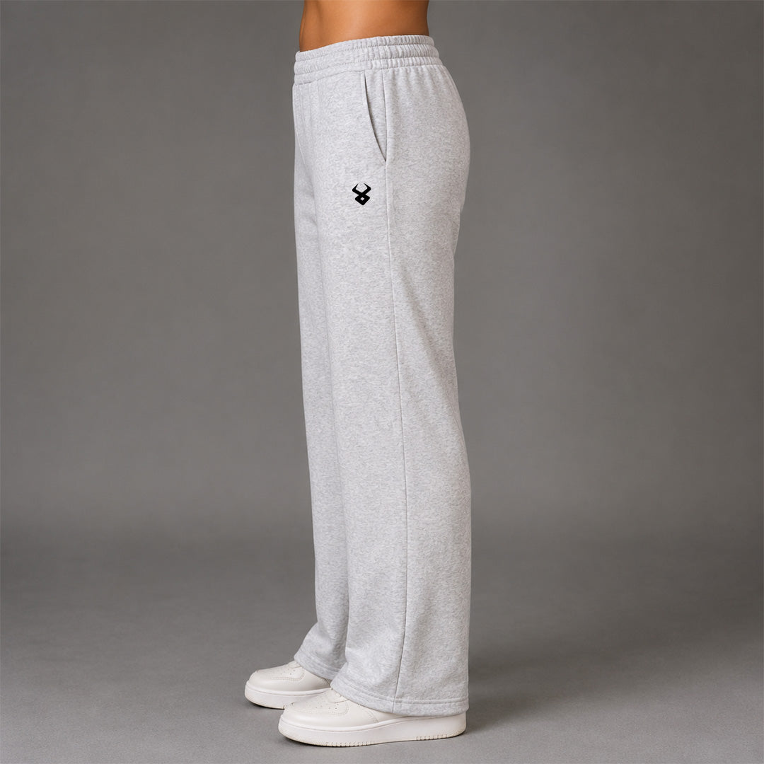 Fireox Women Bell Bottom Trouser, Heather Grey, 2026