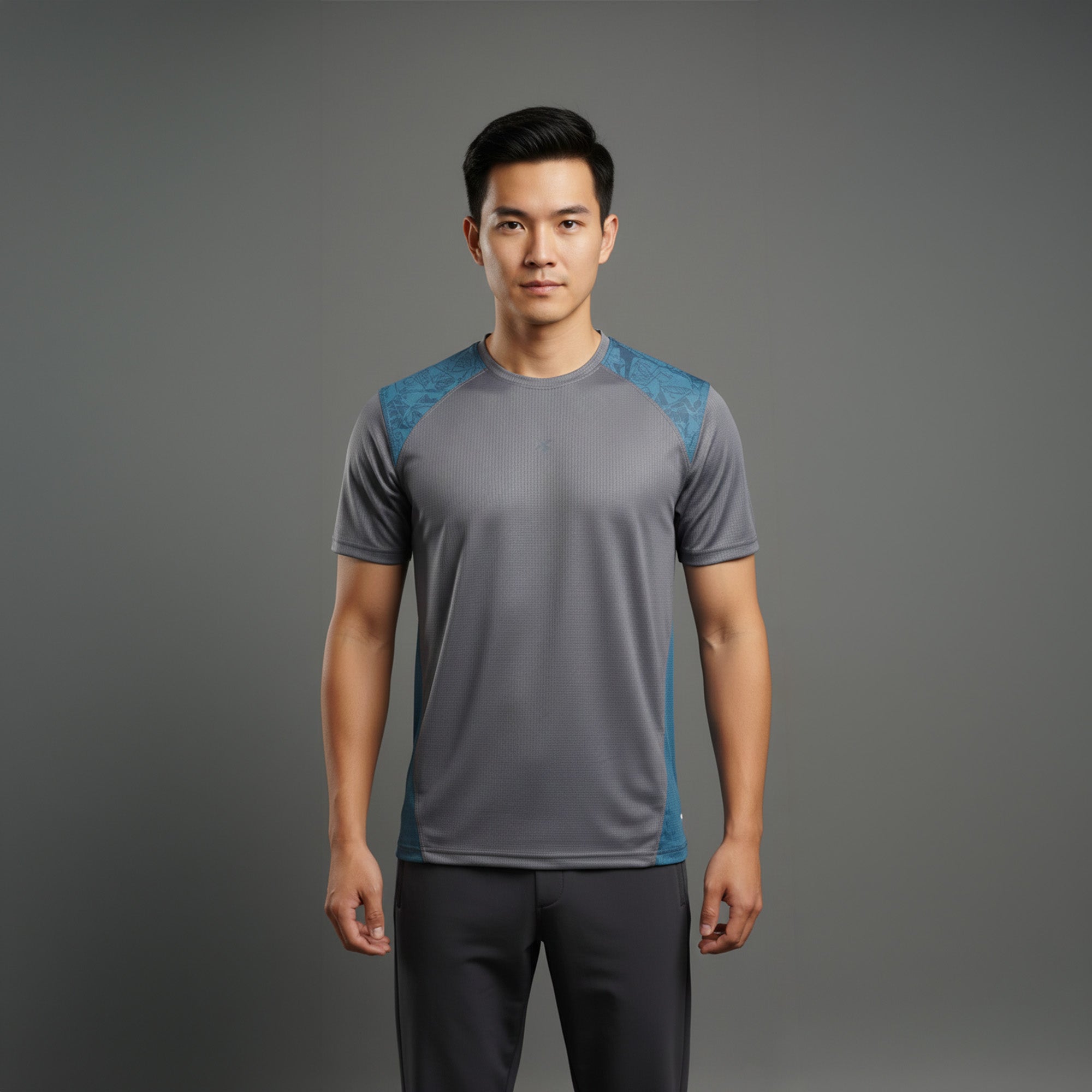 FIREOX Men’s Actfit T-shirt, Charcoal, D1, 2025