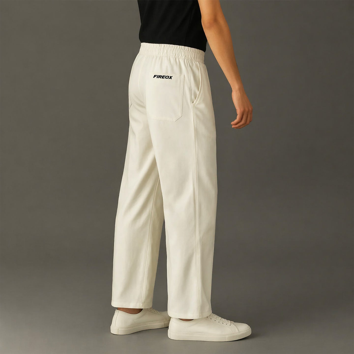 FIREOX MEN Baggy Fit Trouser, Off White, 2025