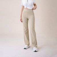FIREOX Women Wide Leg Trouser, Beige, 2026