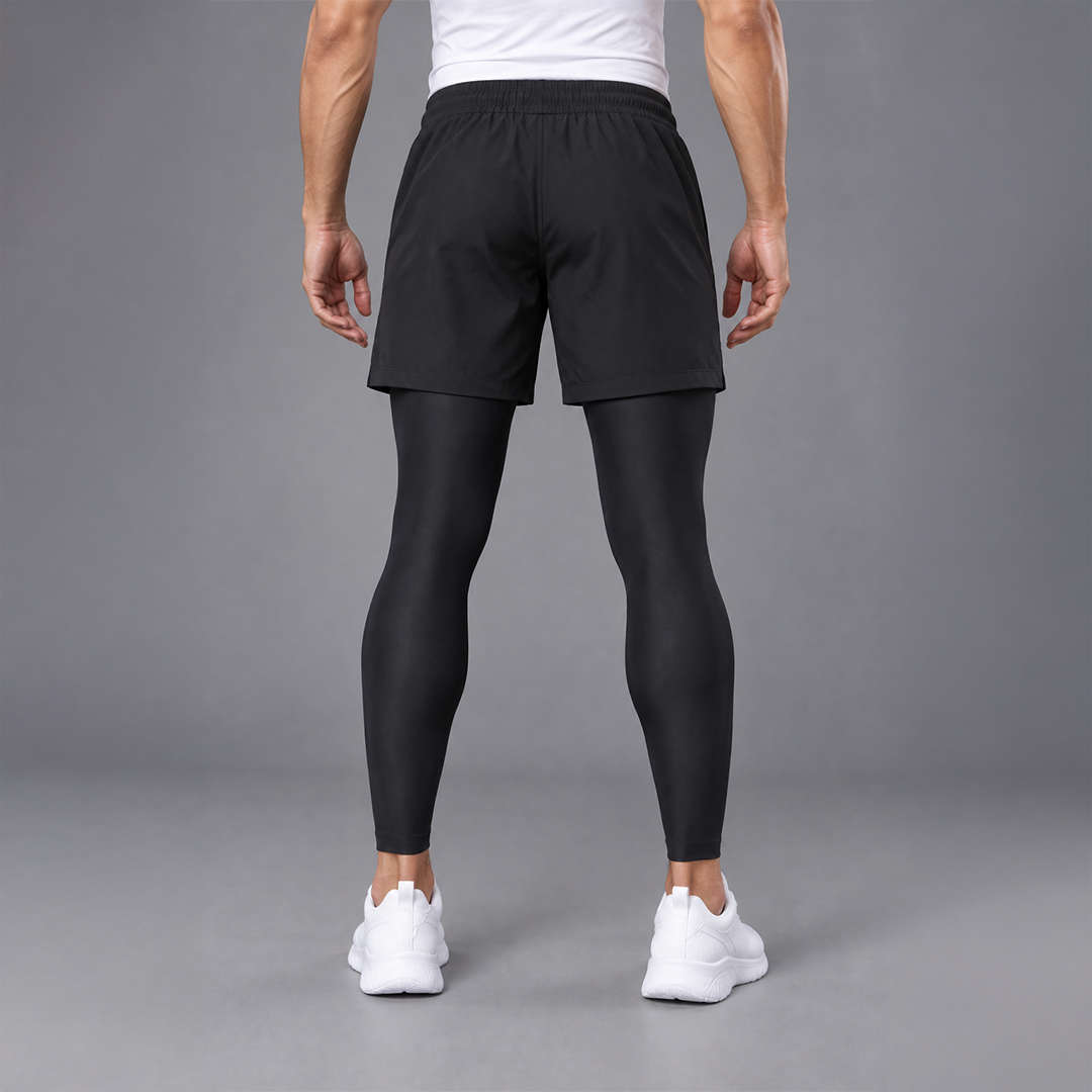 FIREOX Compression Shorts Full Black, 2026