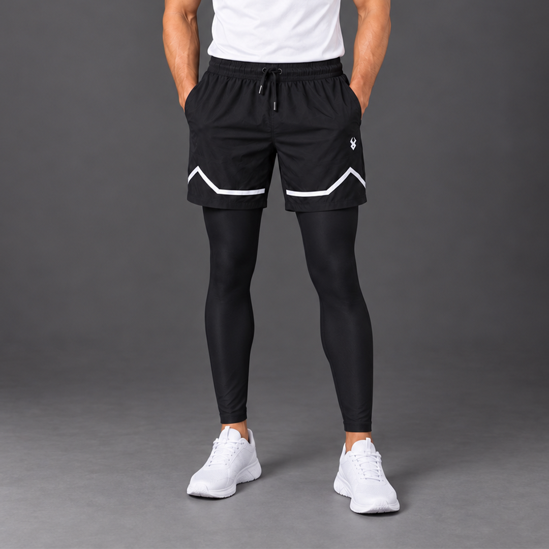 FIREOX Compression Shorts Full Black, 2026