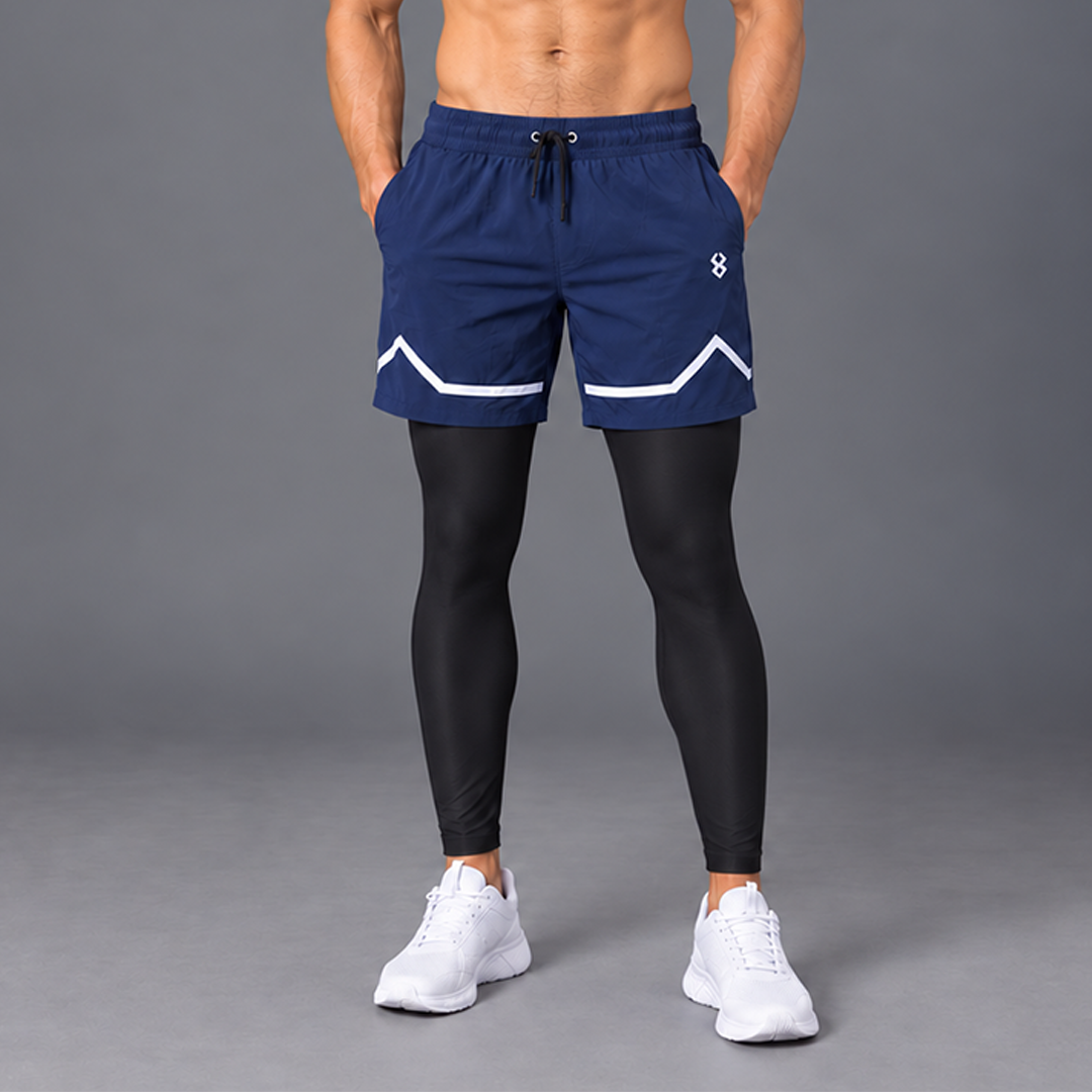 FIREOX Compression Shorts Full Navy Blue, 2026