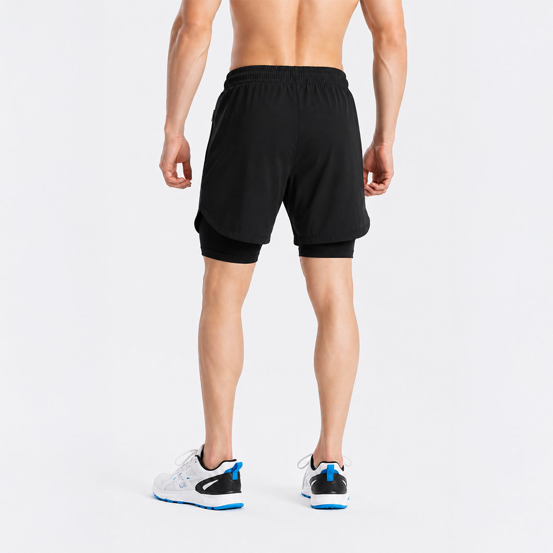 FIREOX Double Compression Shorts Black, 2026-1