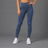Fireox Activewear Leggings, Grey Navy