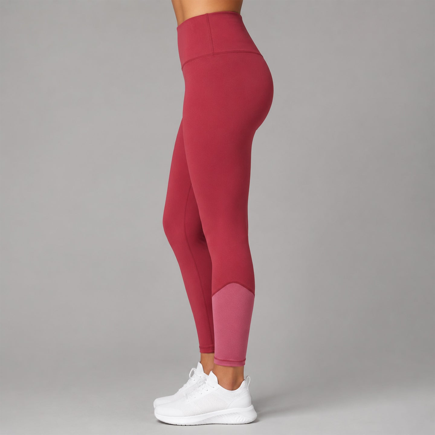 Fireox Activewear Leggings, Maroon Pink