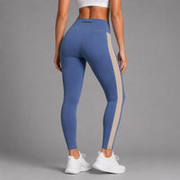 Fireox Activewear Leggings, Purplish Blue Beige