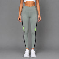 Fireox Activewear Leggings, Green Black
