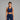 Fireox Sports Bra, Navy Yellow