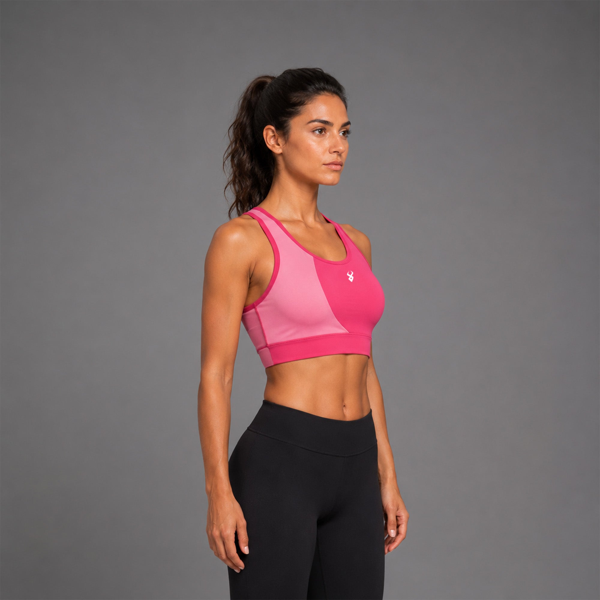 Fireox Sports Bra, Maroon Pink