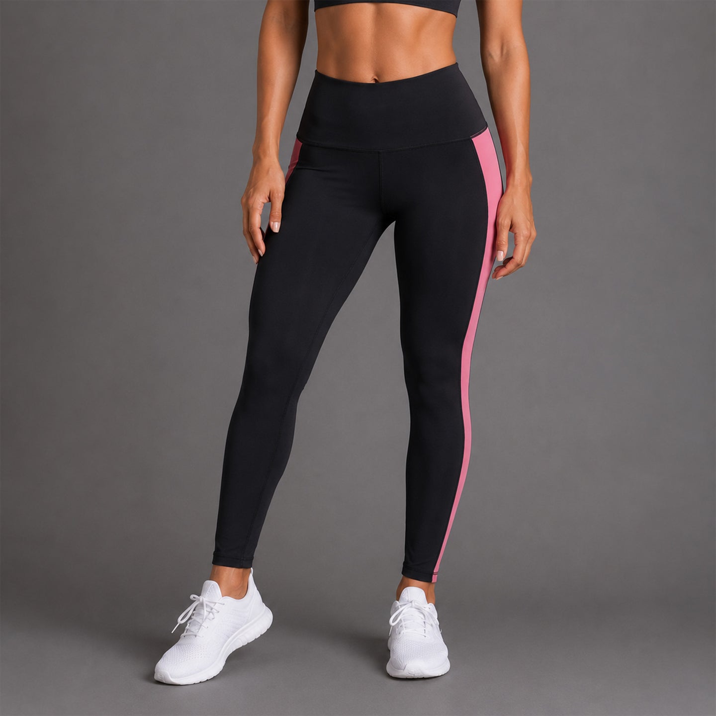 Fireox Activewear Leggings, Black Pink