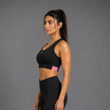 Fireox Sports Bra, Black Pink