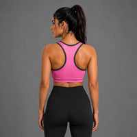 Fireox Sports Bra, Black Pink