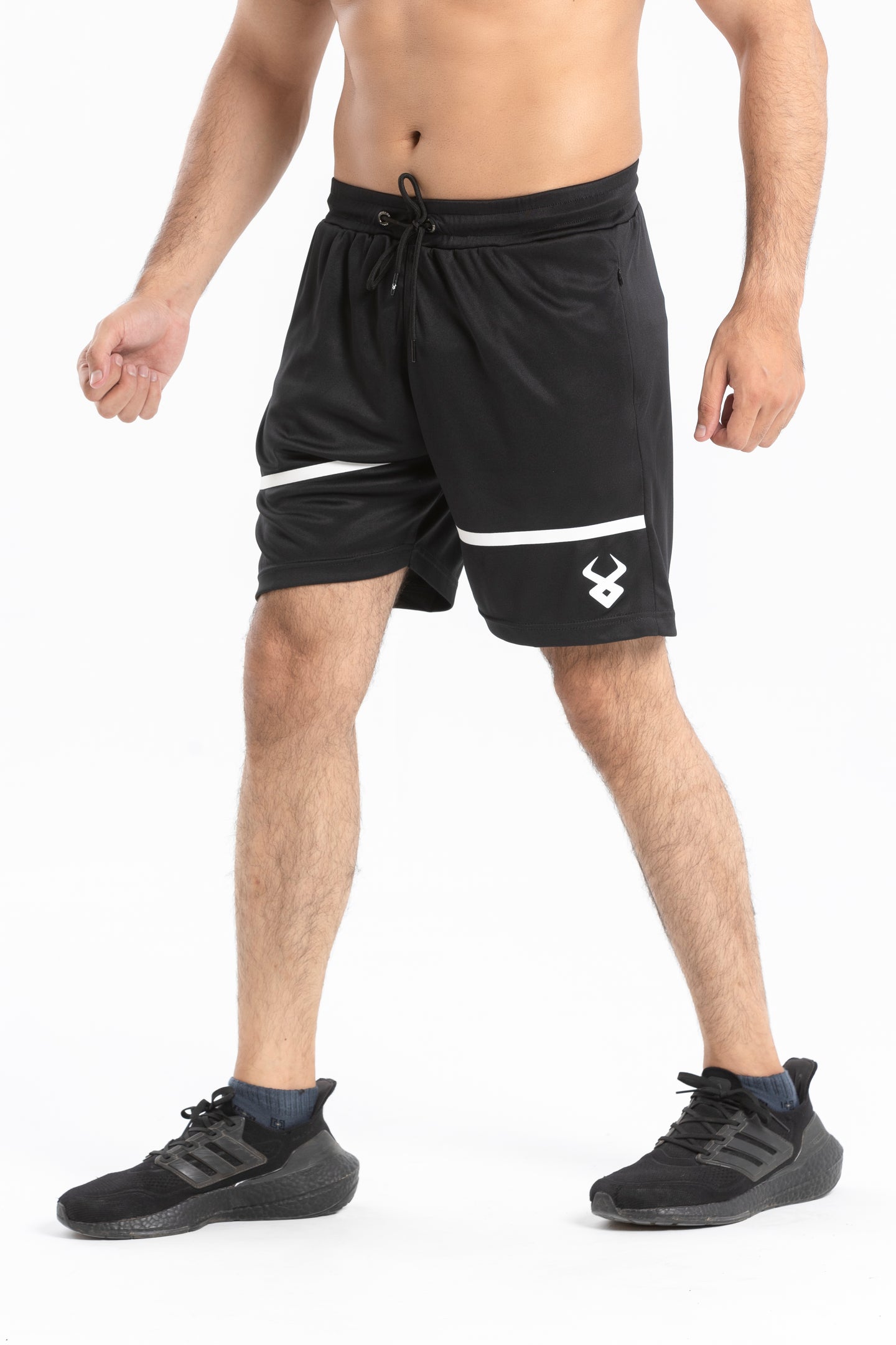FIREOX Urbifit Shorts, Black White Strip, 2023
