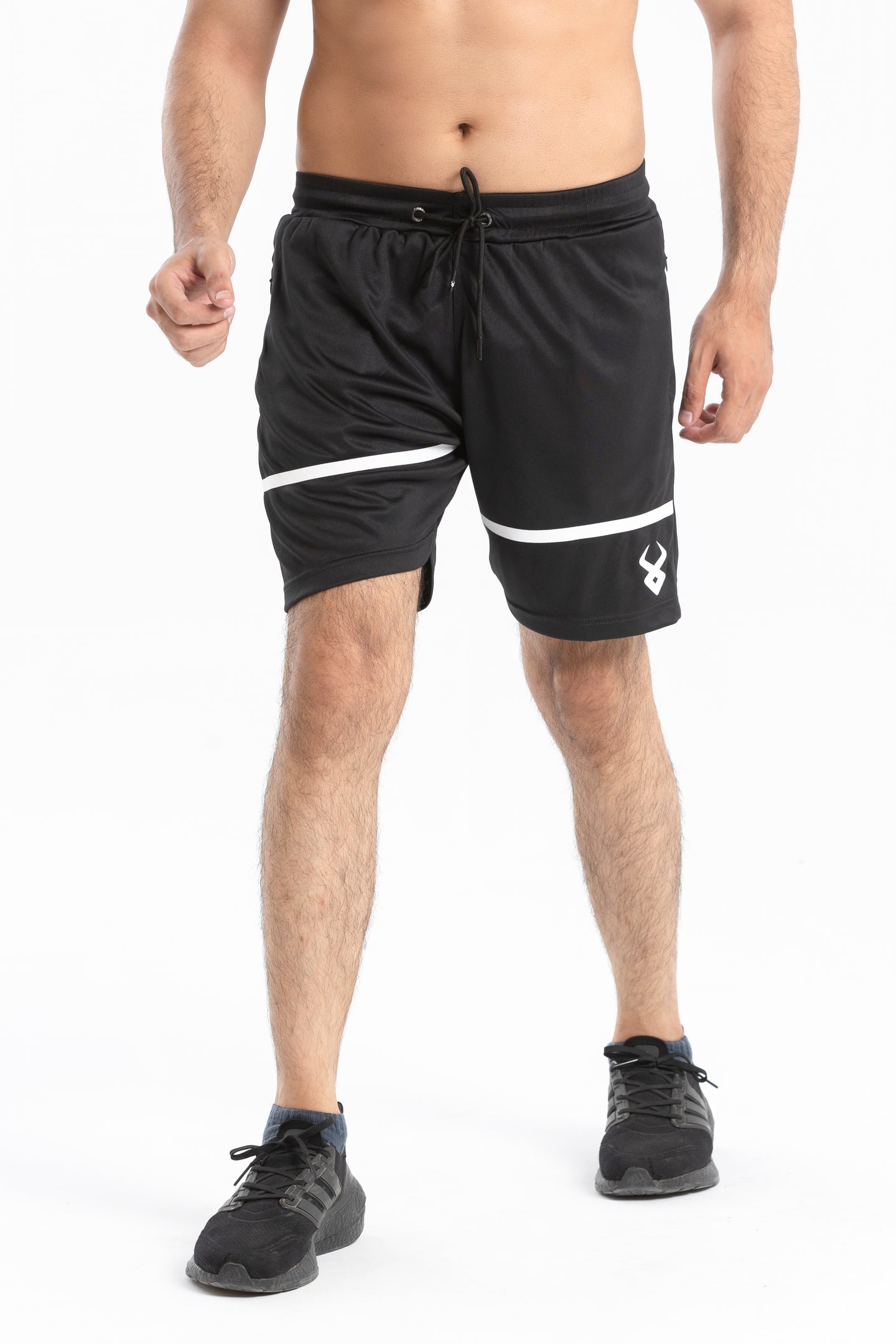 FIREOX Urbifit Shorts, Black White Strip, 2023