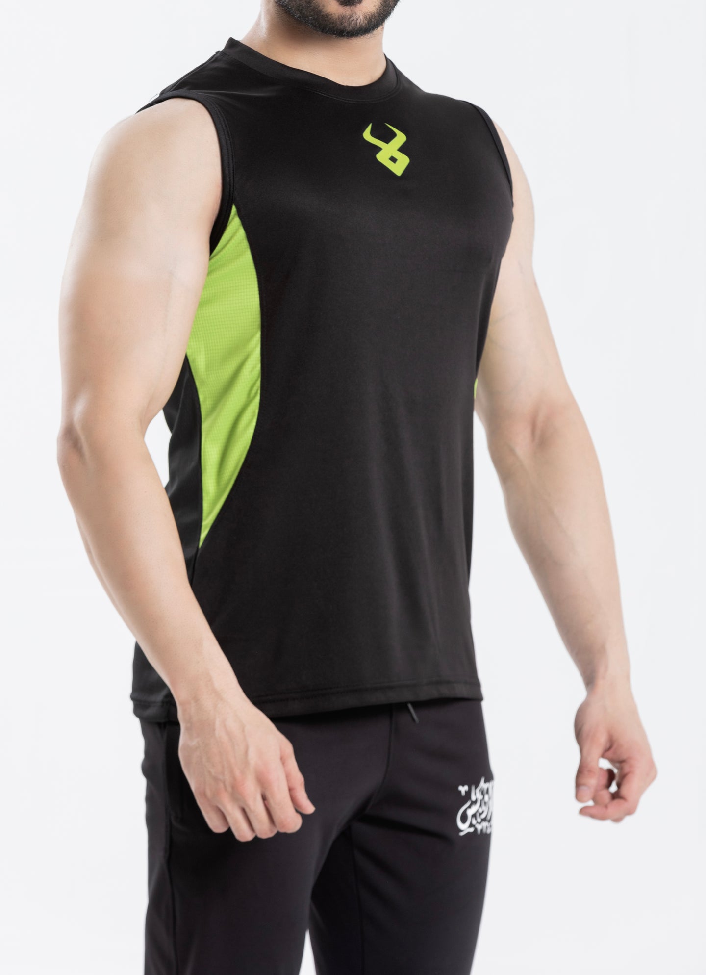 FIREOX Actifit Training Tank Top, Black Green, 2023