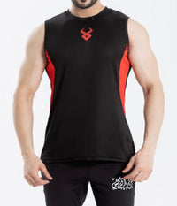 FIREOX Actifit Training Tank Top, Black Red, 2023