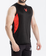 FIREOX Actifit Training Tank Top, Black Red, 2023