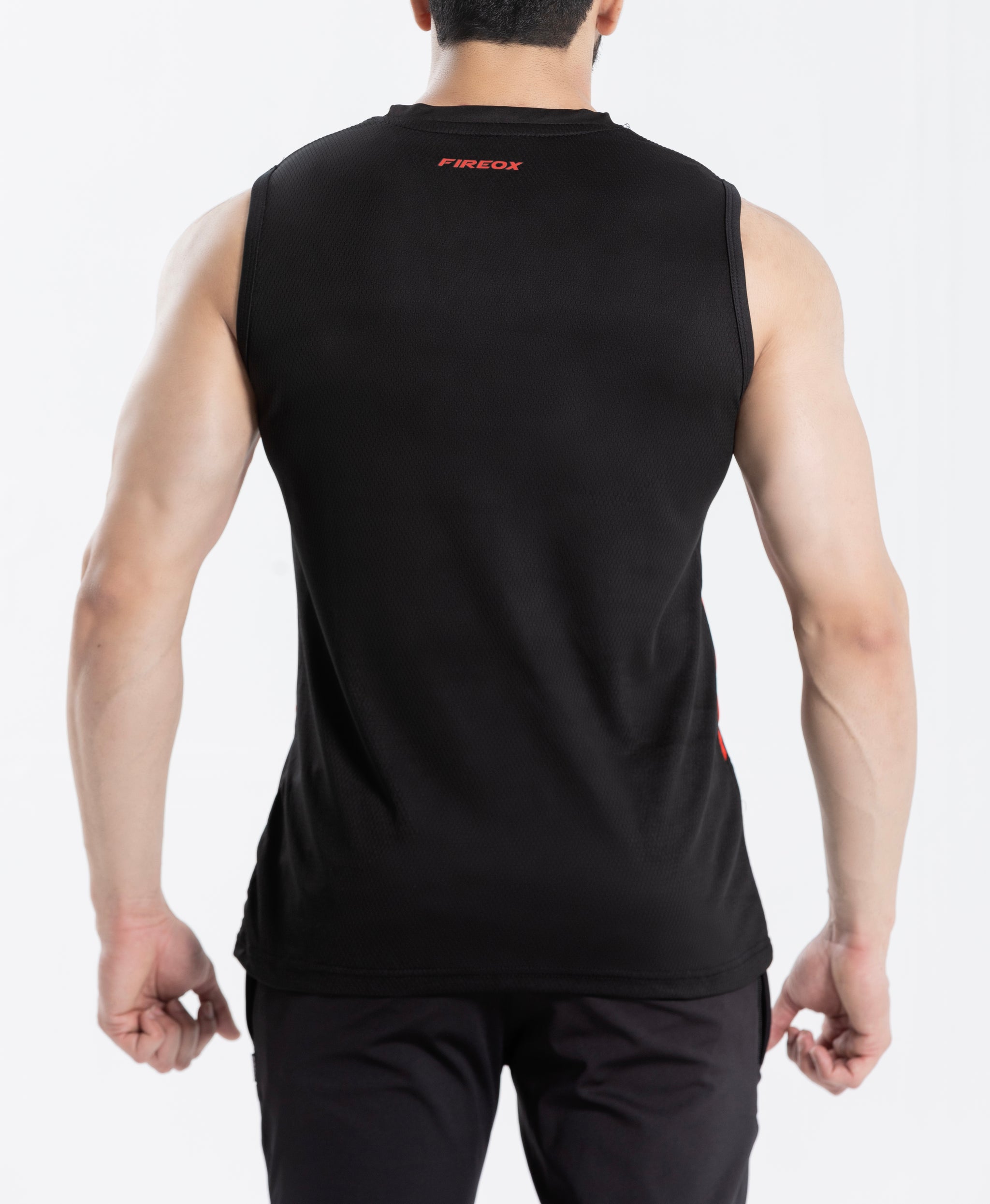 FIREOX Actifit Training Tank Top, Black Red, 2023