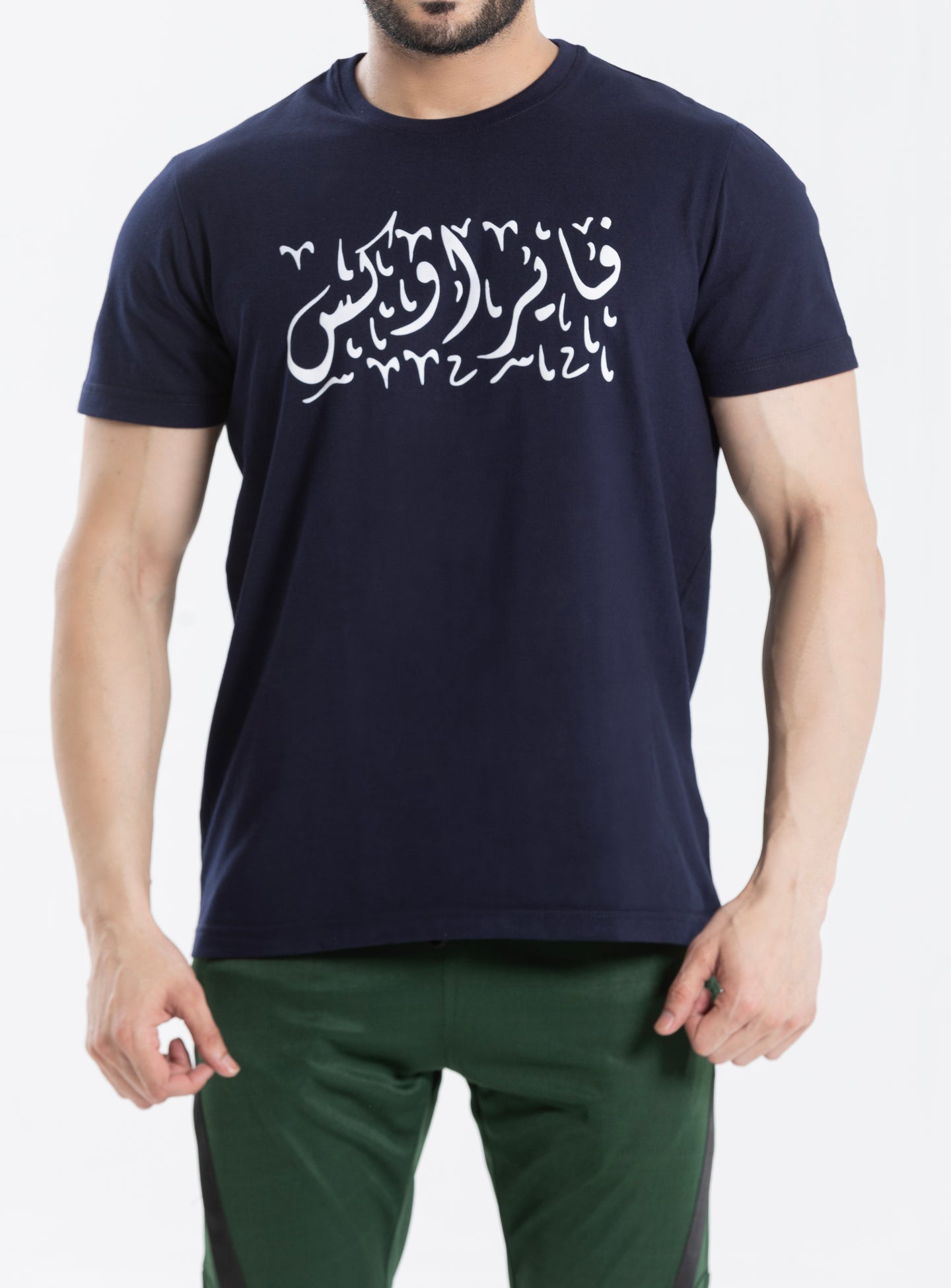 FIREOX COTTON T-SHIRT, NAVY BLUE, 2023