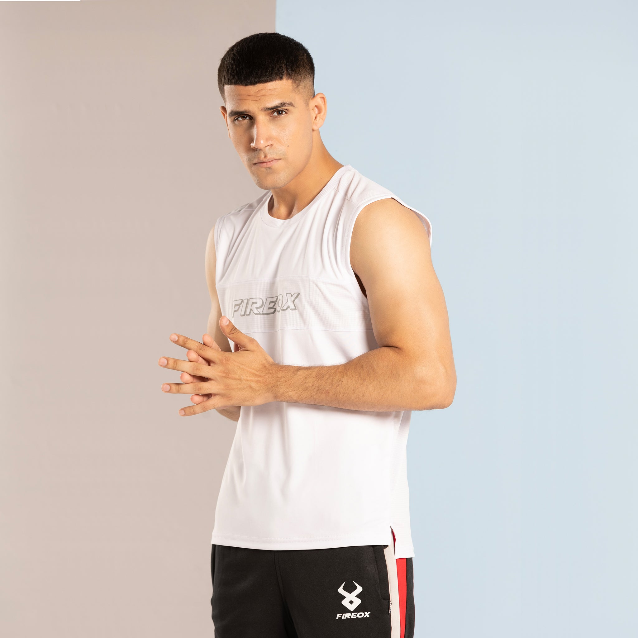 FIREOX ACTIFIT TRAINING TANK TOP, WHITE, 2023