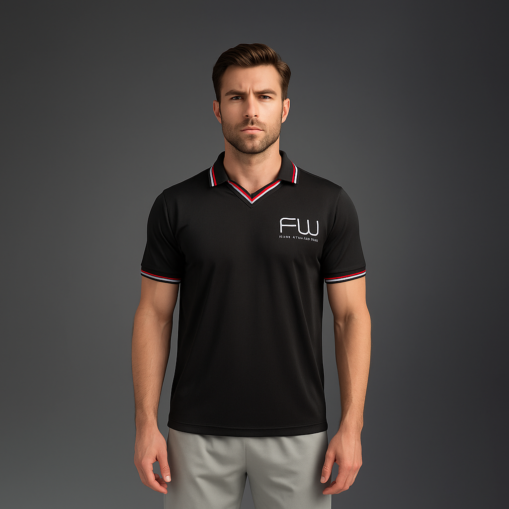 FIREOX Men’s Workaletics 3.0 Polo, Black