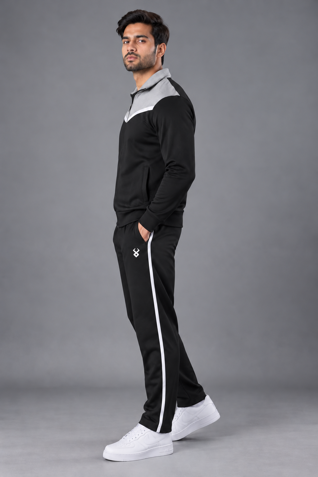 Fireox Tracksuit, Black Grey, 2026