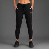 FIREOX Women Activewear Trouser, Black Pink