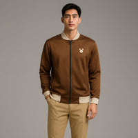 FIREOX MEN Zipper Jacket , Chocolate Light Brown, 2025