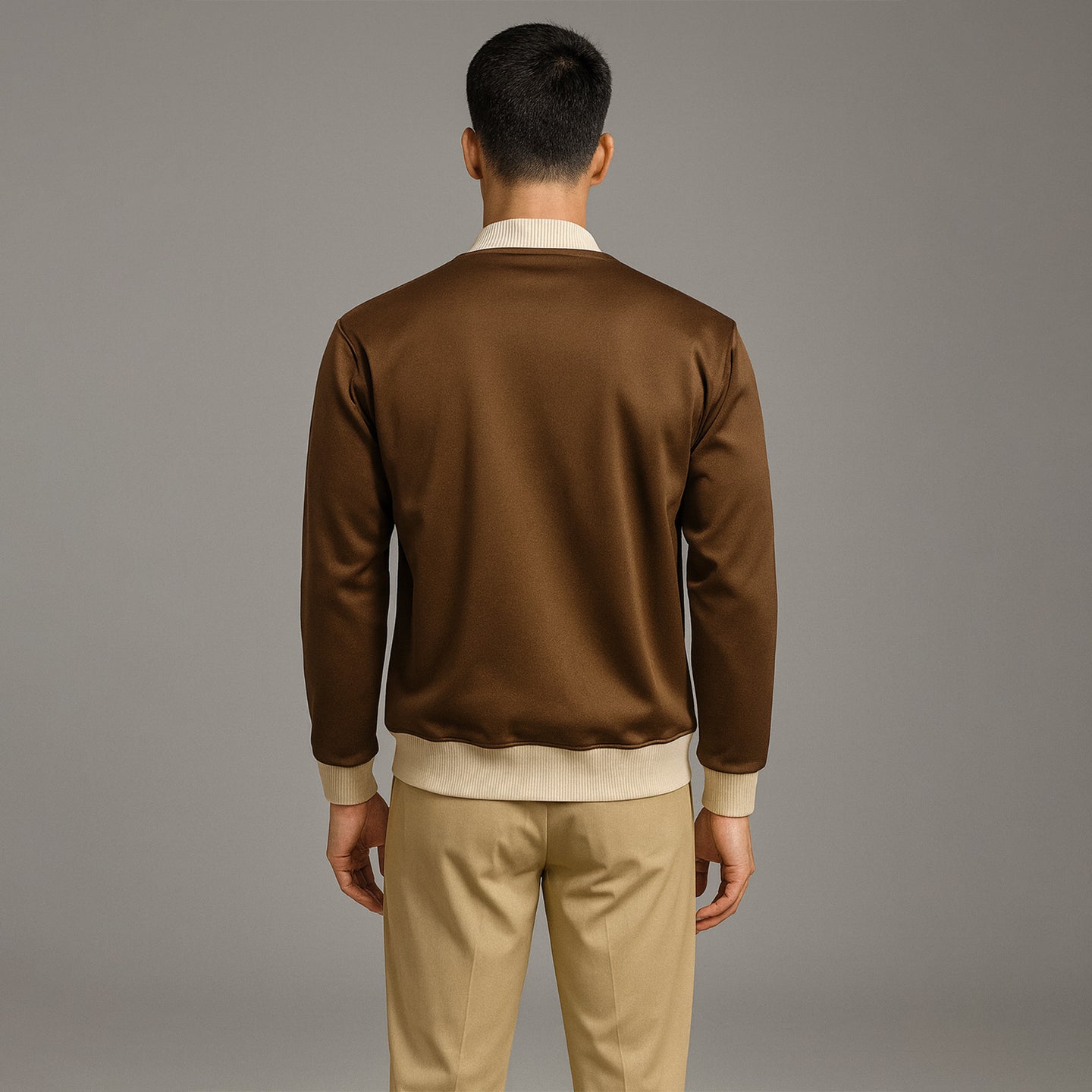 FIREOX MEN Zipper Jacket , Chocolate Light Brown, 2025