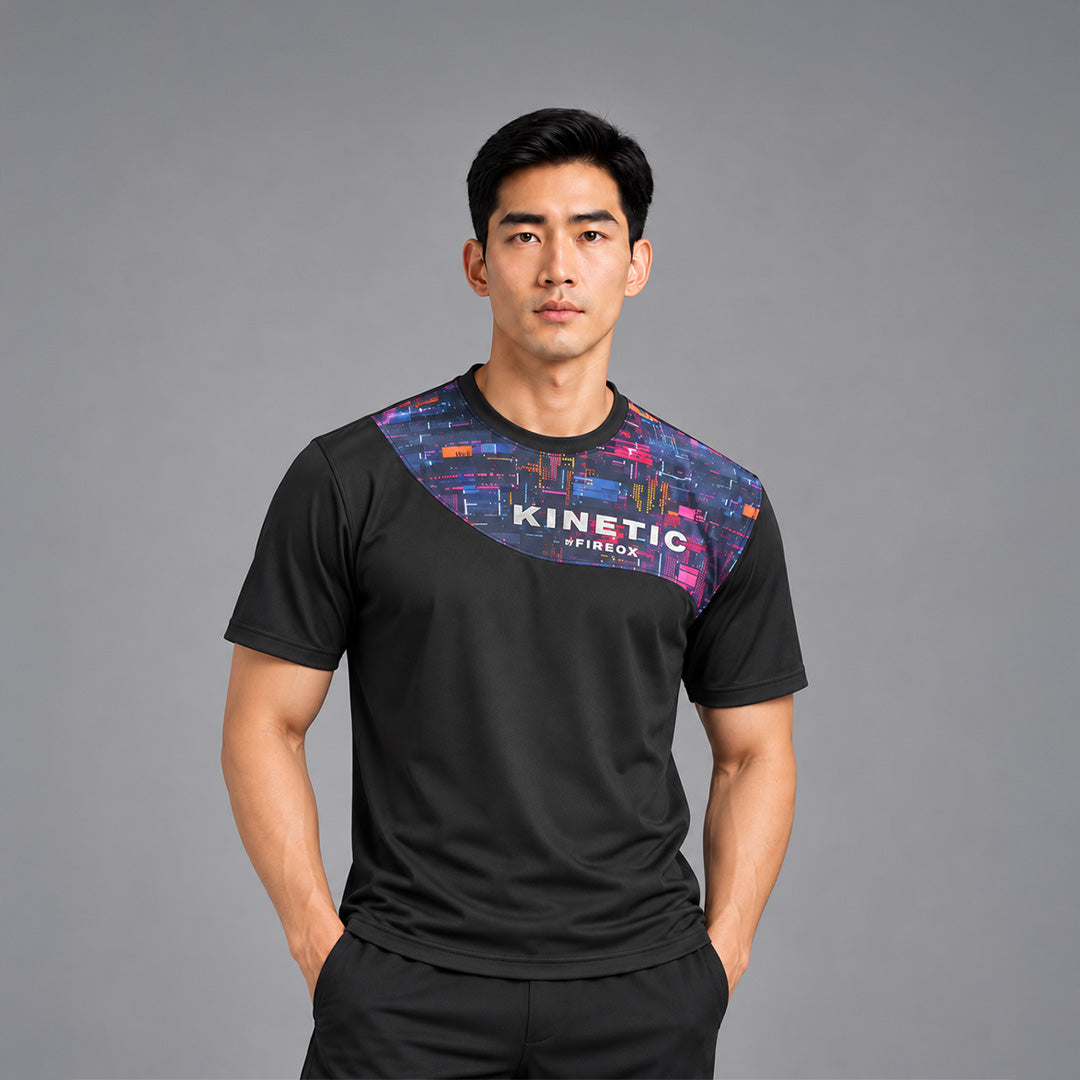 FIREOX Men’s Kinetic Actifit T-Shirt, Black, 2026