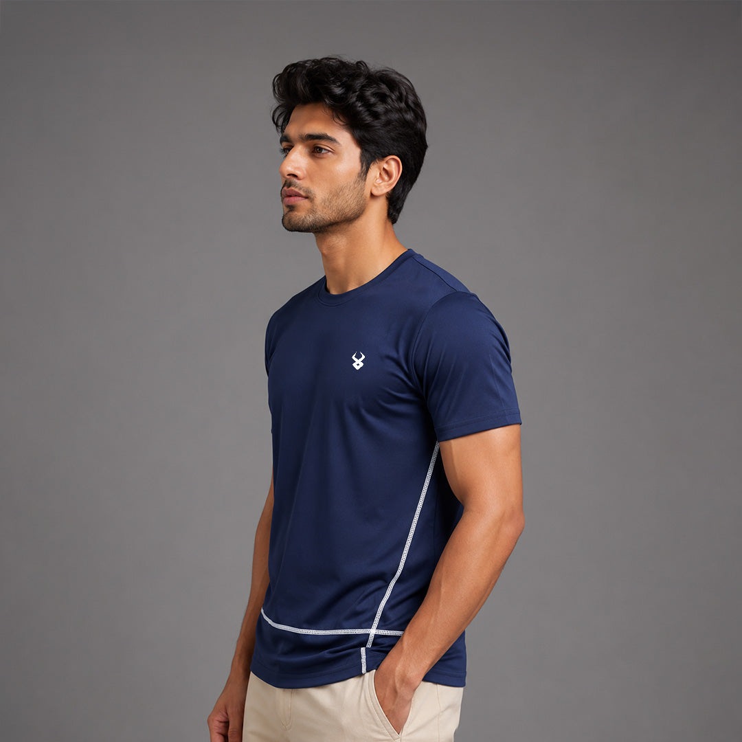 Fireox Actifit T-Shirt, Navy Blue-2, 2026