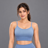 Fireox Sports Bra, Grey Navy