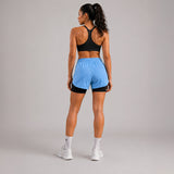 FIREOX Women Double Shorts, Sky Blue-1, 2026