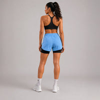 FIREOX Women Double Shorts, Sky Blue-1, 2026